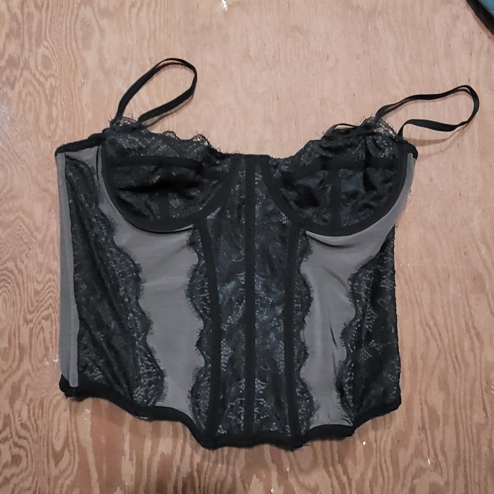 LG Black Lace Corset Top